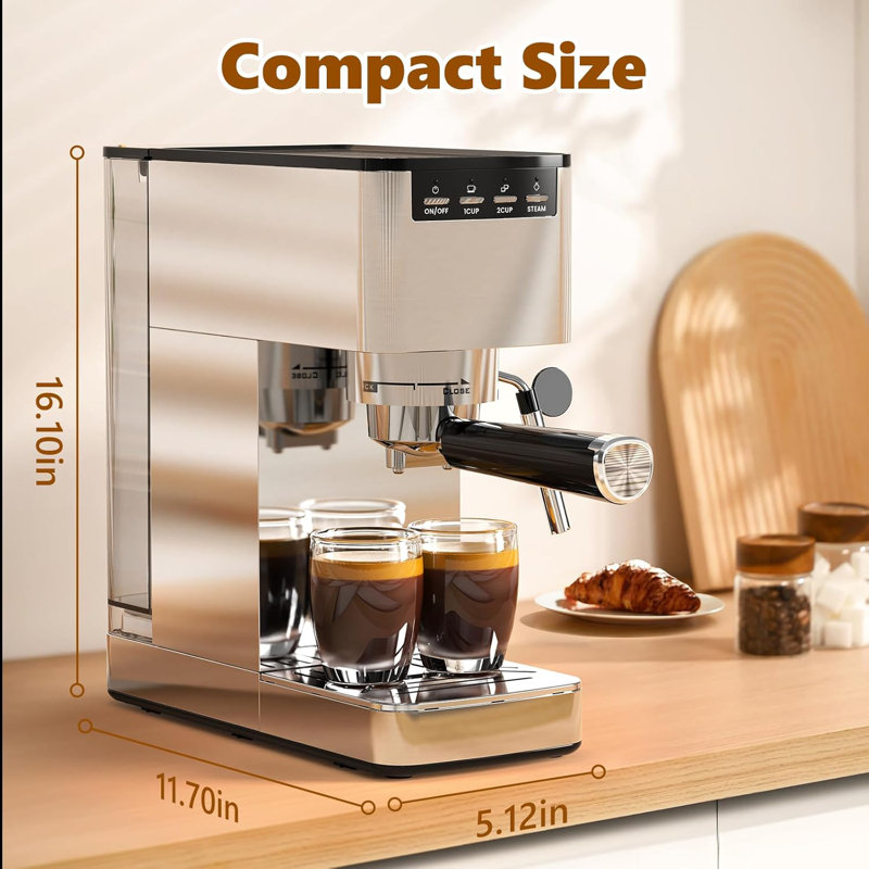 Cafetière résidentielle à 2 tasses (acier inoxydable)
