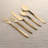Estique Gold PVD 5 Pcs. Flatware Set