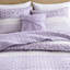 Courtepointe très grande / très grande taille, jeté, courtepointe en microfibre imprimée, trois motifs floraux, coussin froncé, lavable à la machine 4 pièces - style Shabby Chic, 2 taies décoratives, 1 jeté