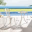 Outsunny 3 Piece Patio Bistro Set Outdoor Table Set with Umbrella Hole-1456947129