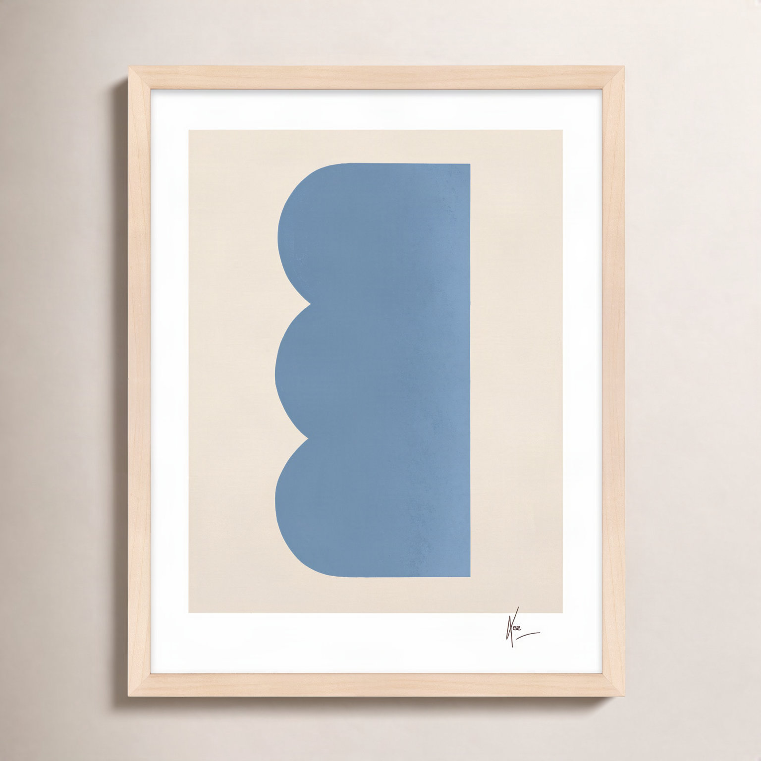 Keyhole 6 by Lee Lessem, 25" H x 20" W x 1.25" D, Maple Framed