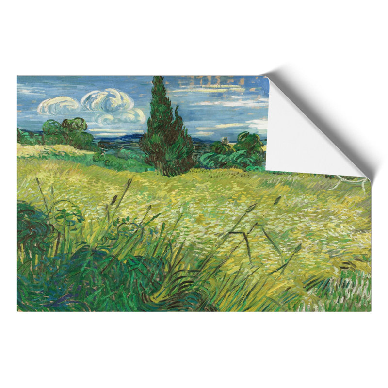 Green Field by Vincent van Gogh - Frameless Print, 21cm H x 30cm W x 0.1cm D