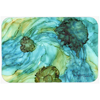 Caroline's Treasures Abstract Flowers Glass Cutting Board