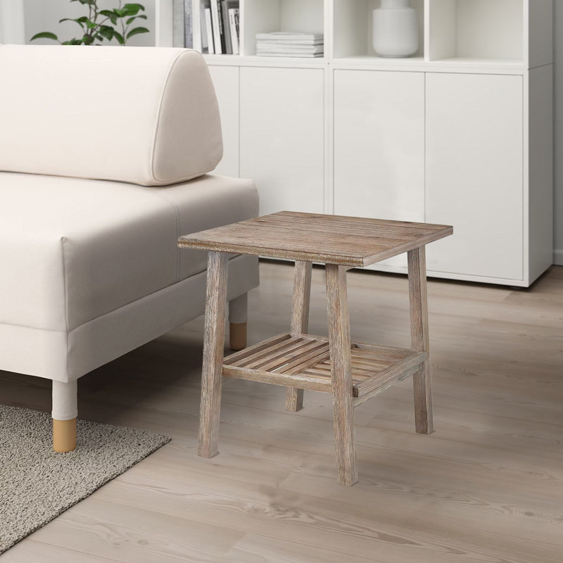 Table de bout en bois massif Kahri