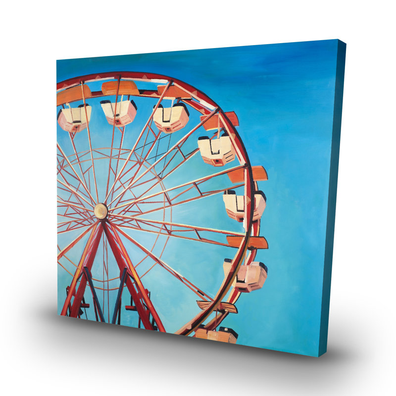 Ferris wheel by a beautiful day - 32"x32" art on canvas