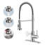 Robinet de cuisine à poignée simple à capteur tactile sans contact 1,8 GPM avec accessoires Willow-93696552