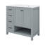 Meuble-lavabo de 36 po avec lavabo, meuble-lavabo à 2 tiroirs, comptoir intégré avec comptoir intégré, fermeture en douceur-730019091