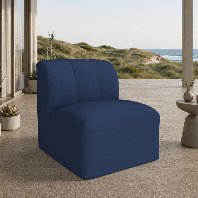 Chaise de patio Praia Sunbrella®, Sunbrella® Canvas Navy