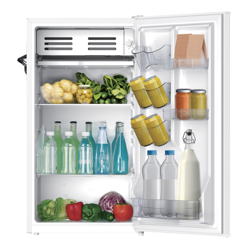 Frigidaire 3.2 Cu. Ft. Retro Compact Refrigerator with Chiller Compartment, Built-In Side Bottle Opener, White