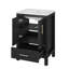 Meuble-lavabo autoportant simple de 24 po avec lavabo en céramique Lumina, noir, contreplaqué de bois franc, portes à fermeture en douceur et rangement réglable intérieur-2129112186-2129112191