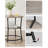 Side Table, Round End Table With 2 Storage Shelves For Living Room, Bedroom, Nightstand With Steel Frame For Small Spaces, Accent Coffee Table-1532948421