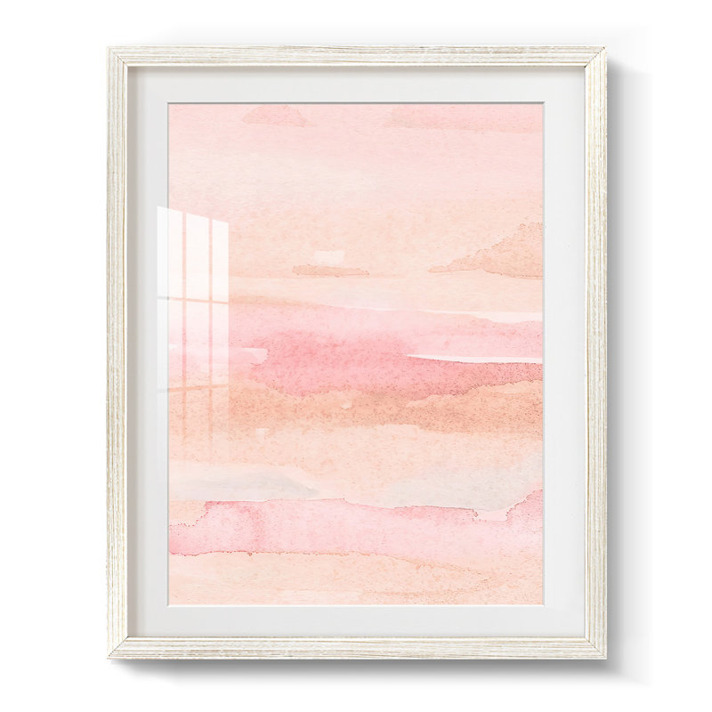 Rose Fade II - impression encadrée, H 28,5 po x l 20,5 po, Blanc