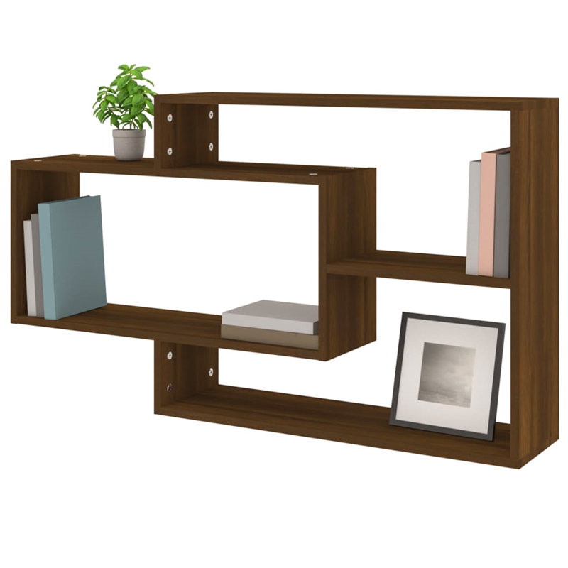 Wall Shelf 104x20x58.5 cm Engineered Wood, Walnut