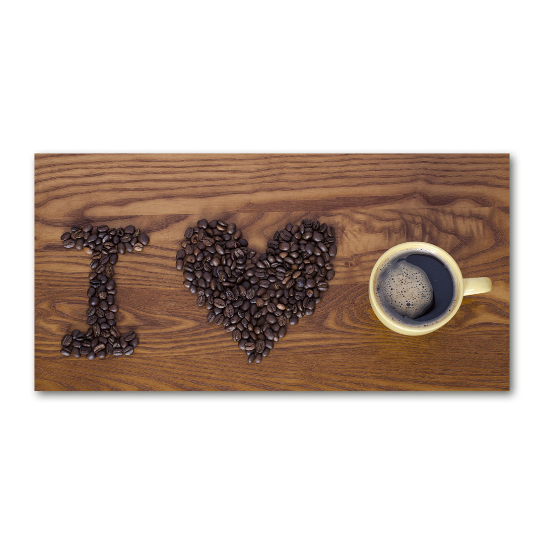 I Love Coffee - Kunstdrucke auf Leinwand - Wrapped Canvas