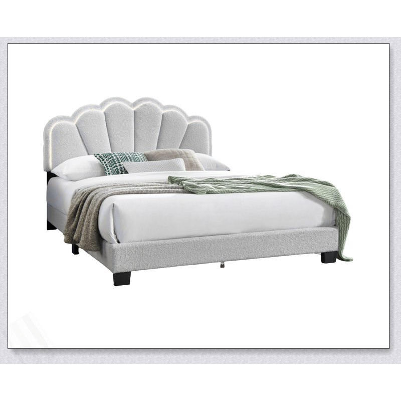 Mobilier de chambre à coucher 1Pc, Lit double, Blanc