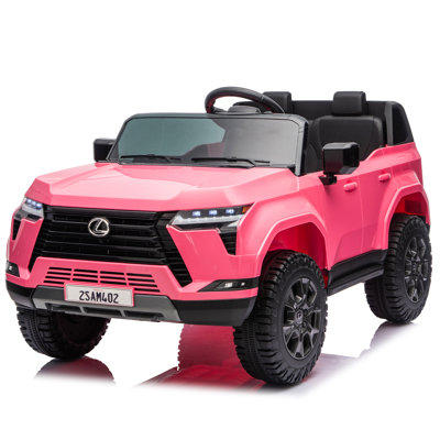 Lexus GX550 24V 2-Seater  Ride On Car W/ PC 2.4G, High Chassis And Anti-Slip Grip Wheels, Four-Wheel Suspension, LED Light, Bluetooth&MP3 Music, Speed Up To 3.73 MPH For  Aged 3-6