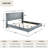 Wide Wale Corduroy Upholstery Panel Bed-106885054-109211713