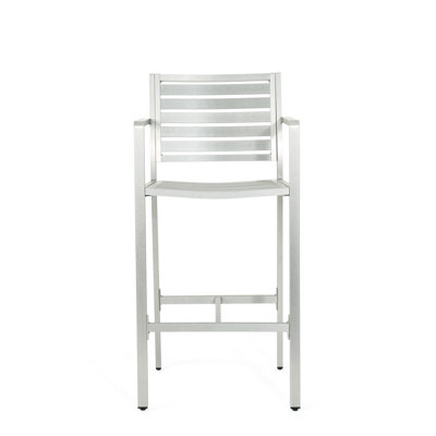 Outdoor 29.50" , 2 - Silver, Rust Aluminum Frame & Book Holder Of 2, Silver Frame, Construction For Patio Bbq Area