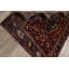 One-of-a-Kind 3'11" X 5'4" 1930s Wool Area Rug in Red