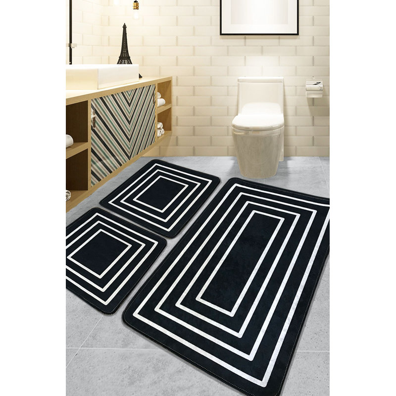 Ensemble de tapis de bain (3 pièces), Set of 3