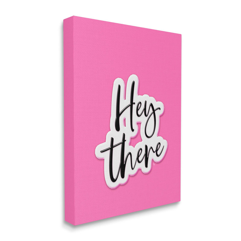 «Bold Hey There», art mural sur toile par Martina Pavlova, H 20 po x l 16 po