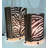 Zebra Print Oval Table Lamp Set