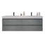 Ensemble de meuble-lavabo double mural 72 po Hartsock-2074113169