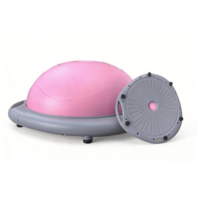 Bosu Ball Half Balance Ball Trainer for Home Gym, Balance Trainer with Resistance Bands for Core Strength, Yoga, Fitness and Physical Therapy