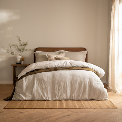 Perrie Leaf Cotton Floral Duvet Cover Set with Pillowcases