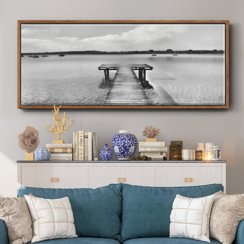 Look Inside- Framed Canvas, 24" H x 60" W