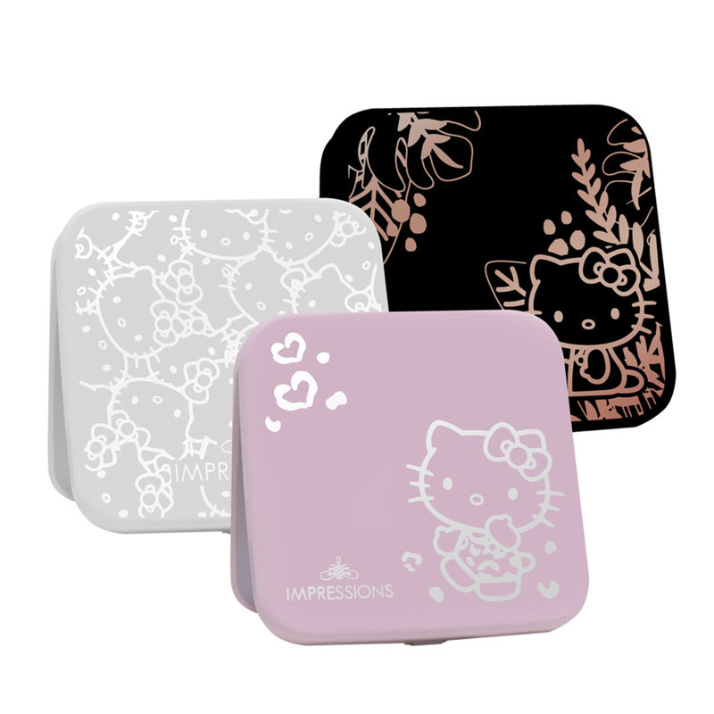 Supercute Lighted Compact Mirror with Touch Sensor Switch for Adjustable Brightness 2X Magnification, White