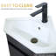 Ensemble de meuble-lavabo simple 22 po avec plateau en céramique