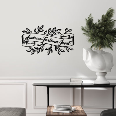 Stunning Decorative Metal Wall Accessory, Black Finish, 21.7 x 12.6 inches | 100% Metal Construction, Thickness: 0.06 inches | Perfect for Living Room, Bedroom & Office Decor, Durable and Stylish Design