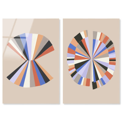 Minimally Perfect Set High-Gloss Frameless Acrylic Glass Wall Art Abstract Print by Oliver Gal, Ready to Hang, 10 x 15