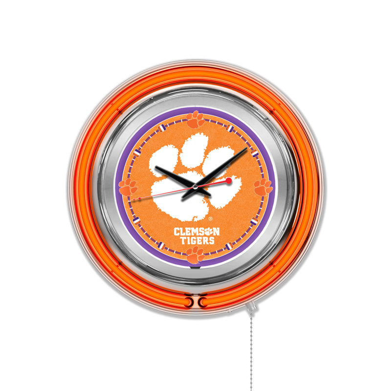 Horloge murale 15 po NCAA, Clemson