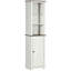Armoire de rangement autoportante pour salle de bain