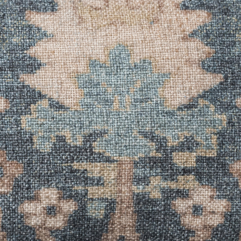 Coussin Chalet, Blue Floral, Rectangle 14"H x 26"W