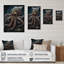«Brown Octopus Under The Sea - Octopus», reproduction d'art sur toile encadrée-88535324-88535317