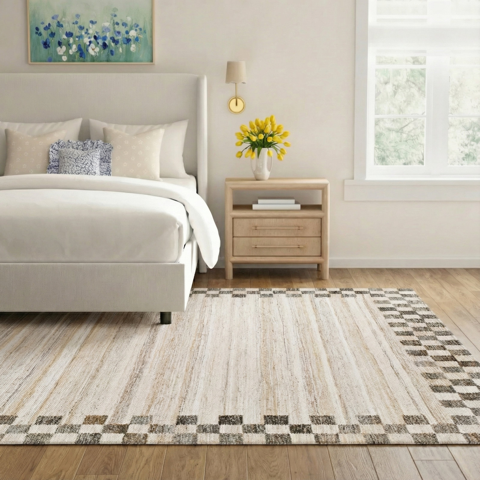 Elvina Hand-Woven Geometric Rug, Rectangle 9' x 12'