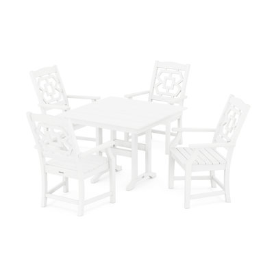 Chinoiserie 4 - Person Patio Dining Set with Square Table