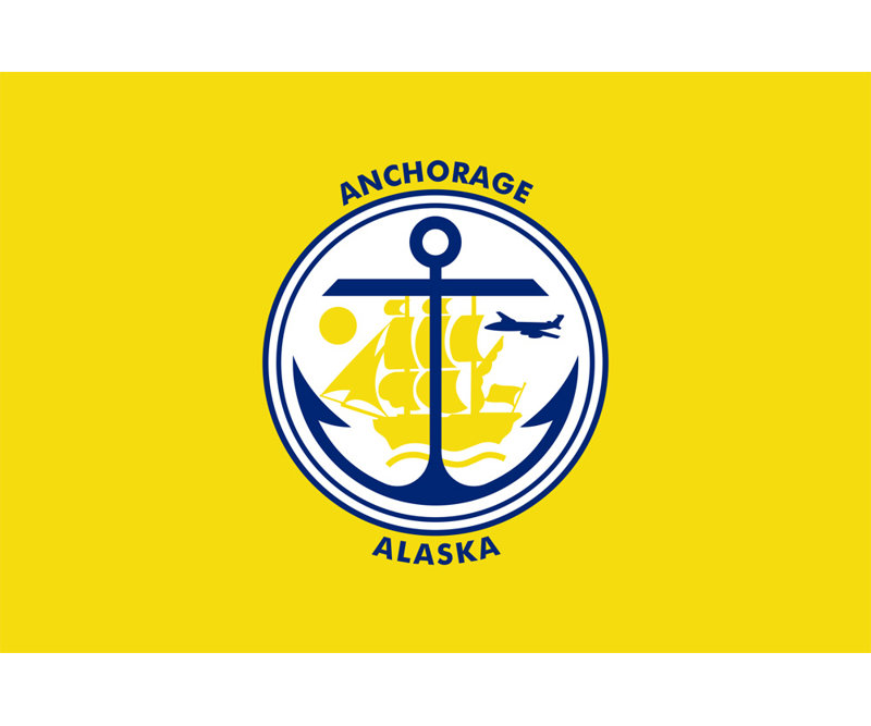 Anchorage, Alaska, H 12 po x l 18 po