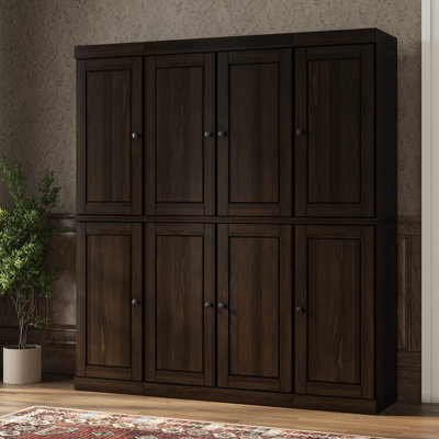 Siegmeyer 100% Solid Wood Tall Kitchen Pantry Cabinet with Doors, Adjustable Shelves, Modular Kitchen Storage Cabinet, 65" W x 71.5" H