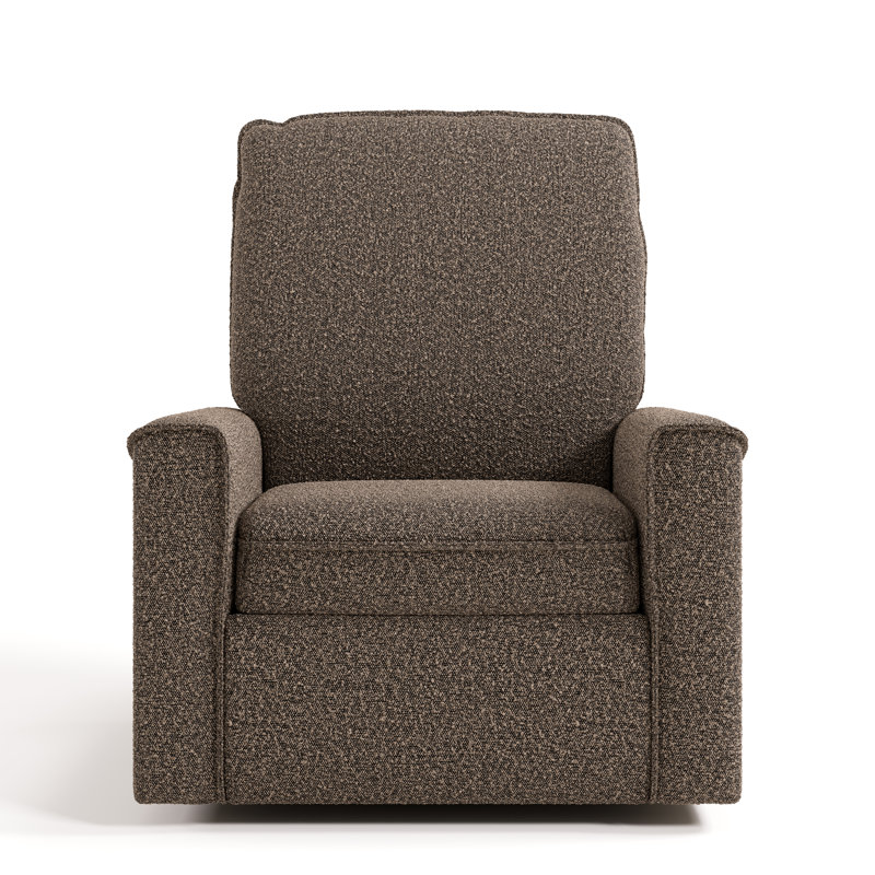 Fauteuil oscillant inclinable électrique Santos Deluxe, Boucle brun montagne