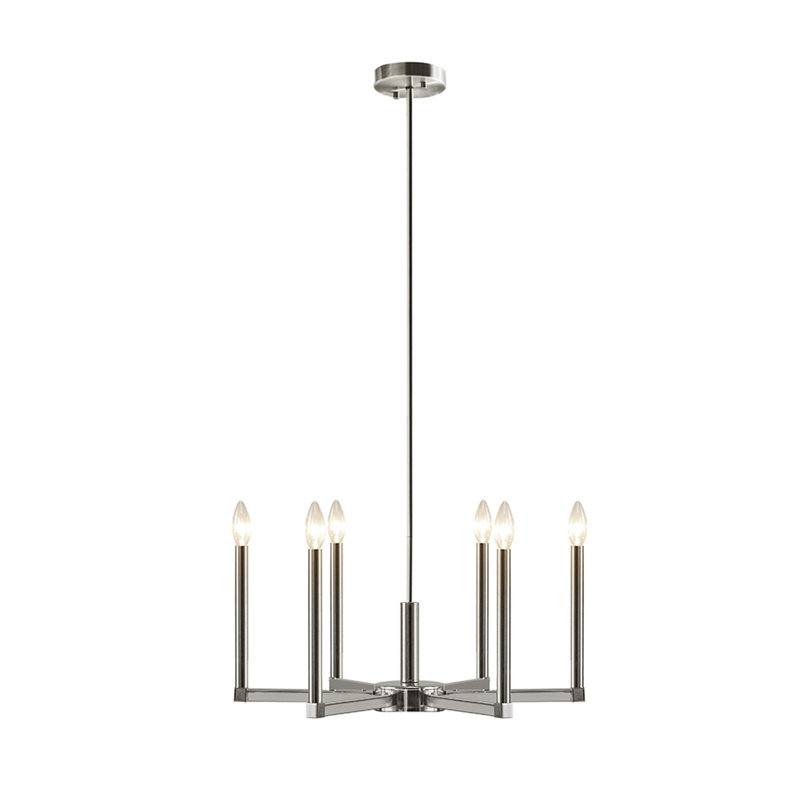 6-Light Contemporary Candelabra Styled Chandelier