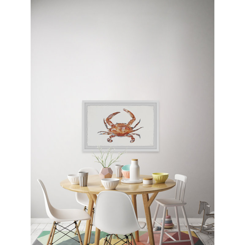 «Orange King Crab», reproduction encadrée, H 20 po x l 30 po x P 1,5 po