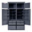 Garde-manger autoportant, armoire de rangement haute avec 8 tablettes de porte, 4 plateaux coulissants et 6 tiroirs-979164753