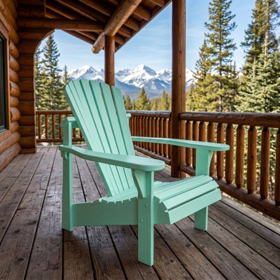 Chaise Adirondack classique en bois massif Weathercraft - 14 options de finition Sherwin-Williams, sièges d'extérieur pour terrasse