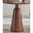Nut-brown Round Solid Wood Dining table-211085936