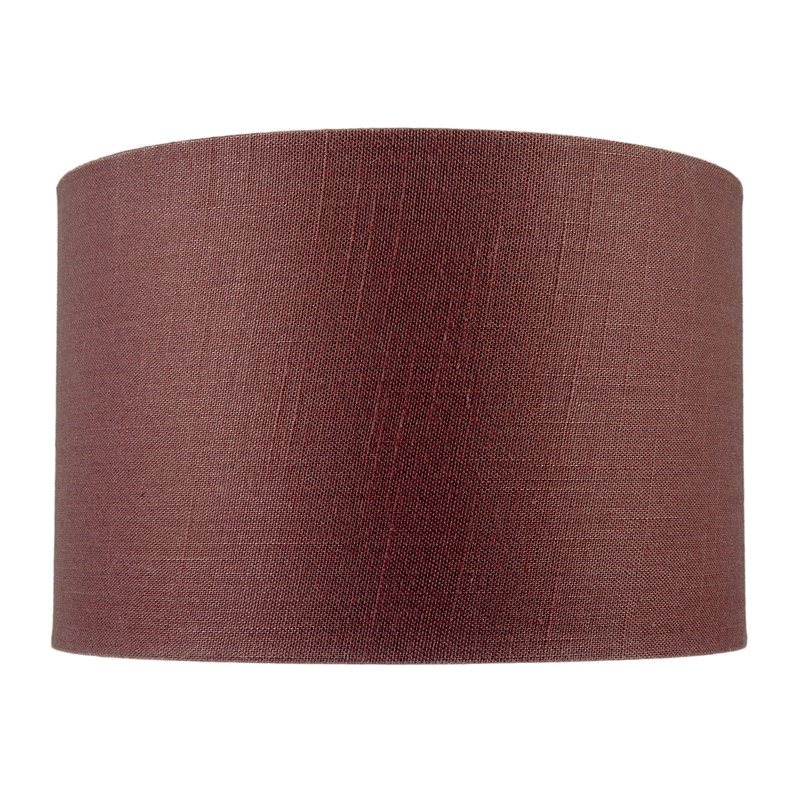 20cm H Fabric Drum Lamp Shade ( Slip-On ), Cinnamon