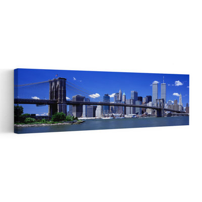 Brooklyn Bridge Skyline New York City Ny Usa Abstract Contemporary Architecture City Wall Art